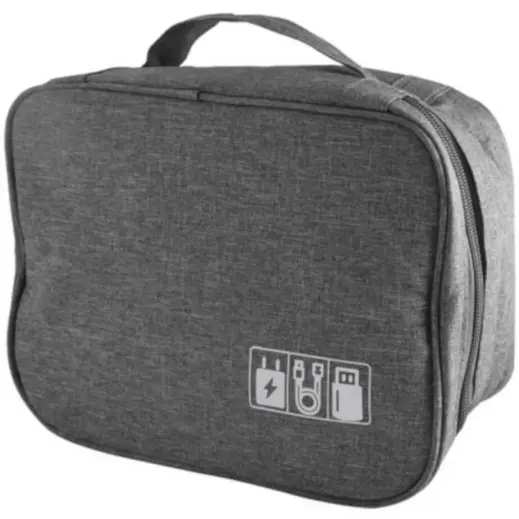 Travel Tech Organiser Grey Closed